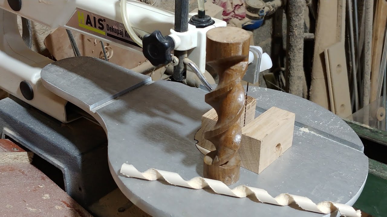 Hais Dekupaj Kıl testersi Helezon Çalışması.  #HAİS #3D #wood #wooden