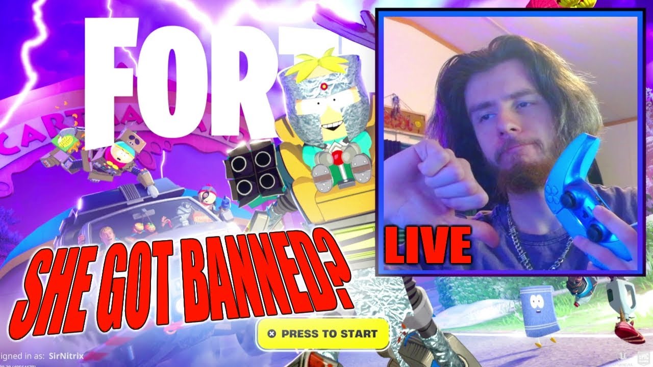 My sister unbanned so we play FORTNITE LIVE