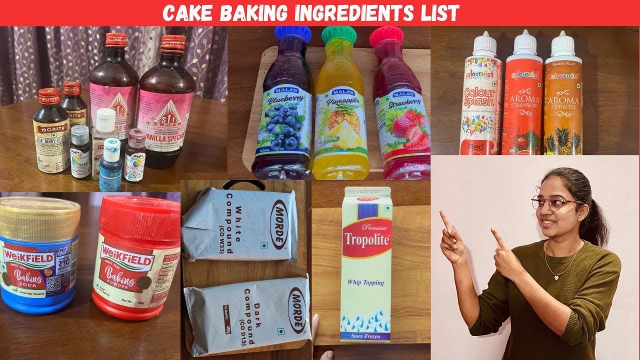 Cake Class part-2 | Cake Baking Ingredients | Cake Ingredients List