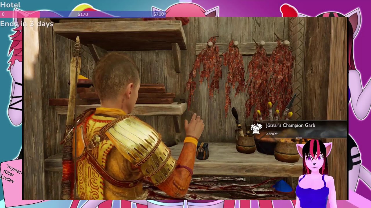 Variety ENVtuber Space Cat Plays God Of War