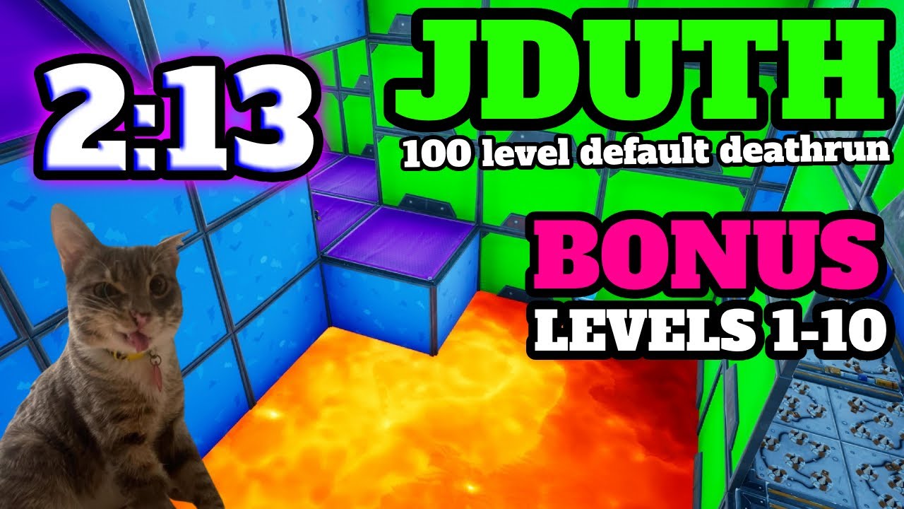 [Bonus Levels] 2:13 WR // Jduth 100 level Default Deathrun :3