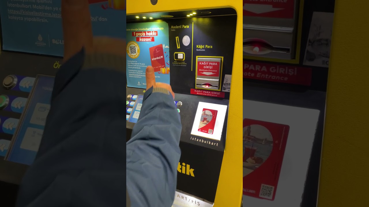 PUBLIC TRANSPORT CARD RECHARGE MACHINE IN TURKEY #travel #travelvlog #turkey #food #foodblogger