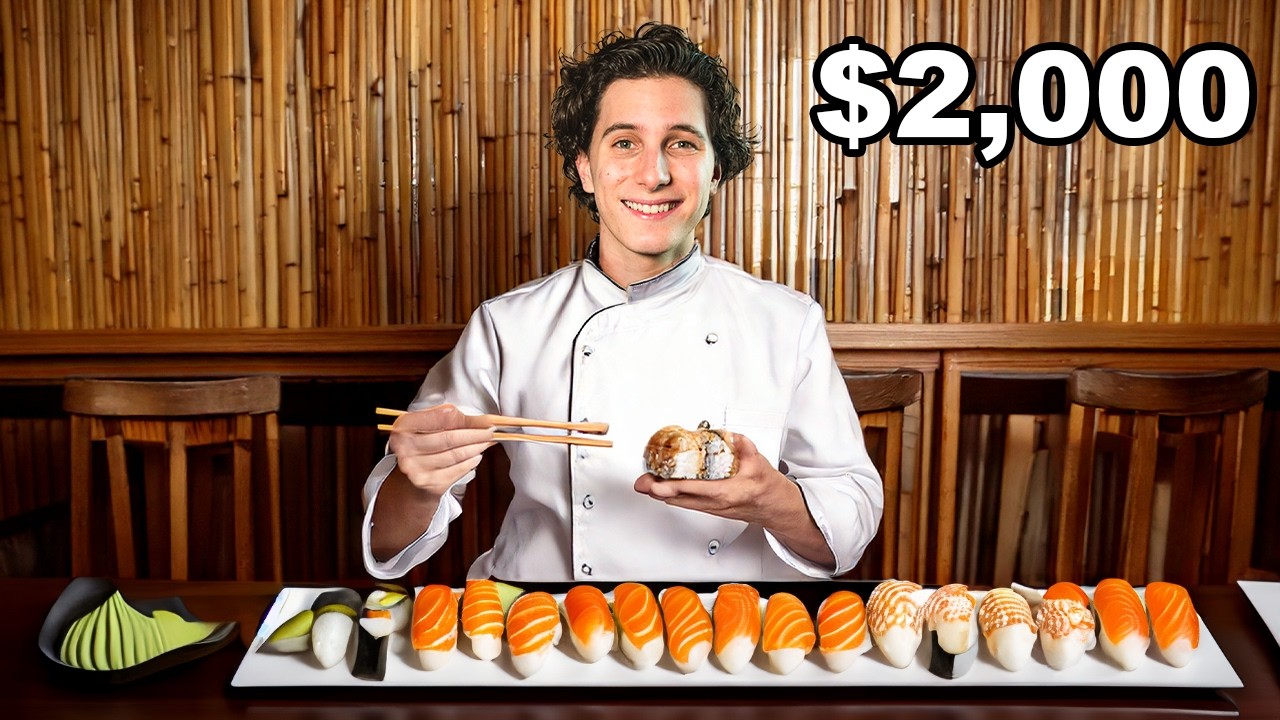 Probando SUSHI: $10 vs $3,000 (con un JAPONÉS)