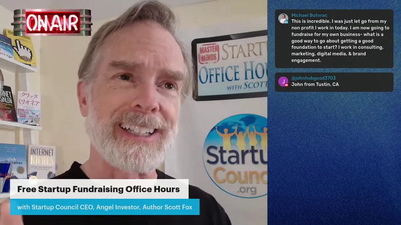 New Free #Startup Pitch Practice + Angel Investor Q&A with StartupCouncil.org CEO