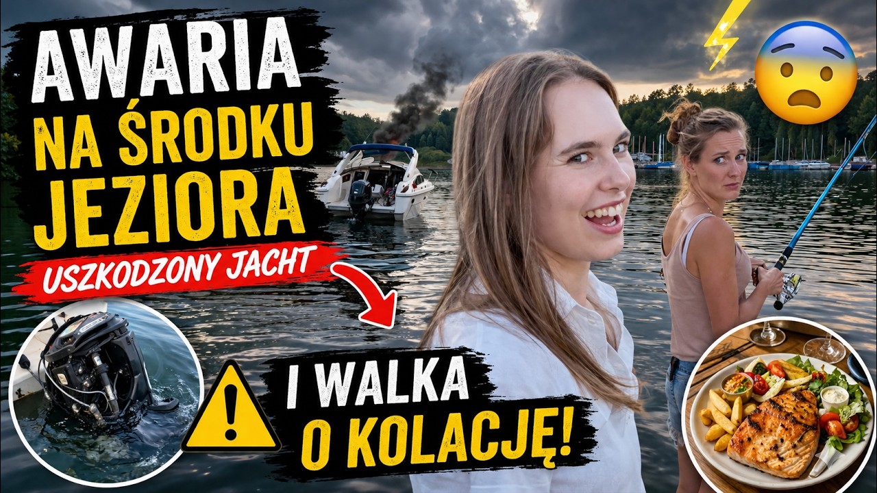 Awaria na środku jeziora, uszkodzony jacht i walka o kolację VIP JACHT SOLINA