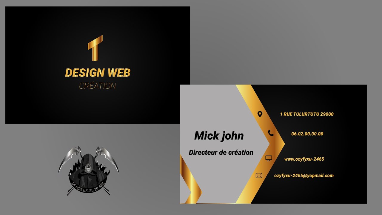Carte de visite design: Illustrator cc