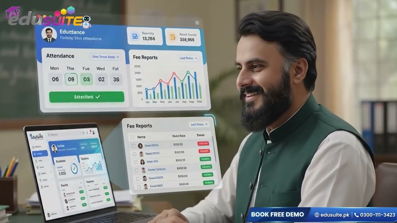 Best School Management Software in Pakistan 2026 | EduSuite AI ERP &mdash; Free Demo