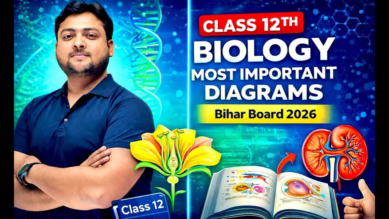 Class 12 Biology: Top 15 Most Important Diagrams | बोर्ड परीक्षा 2026 के लिए पक्का आने वाले चित्र 🎨