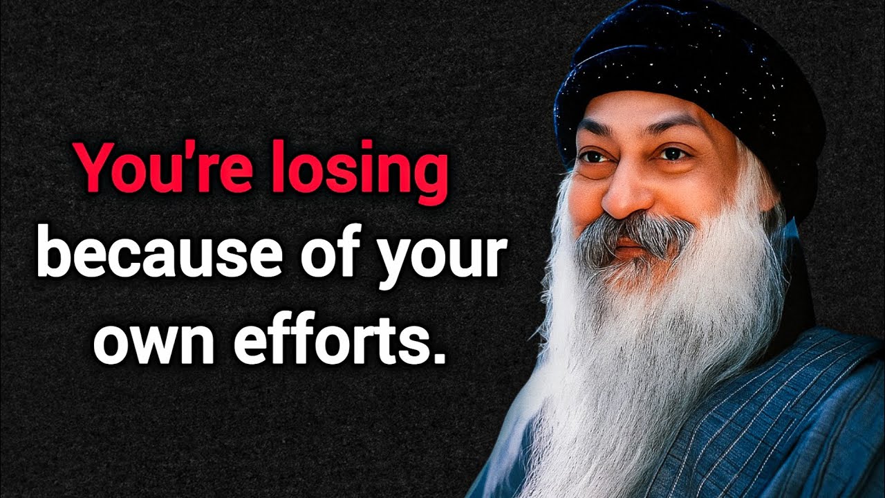 You're losing because of your own efforts.