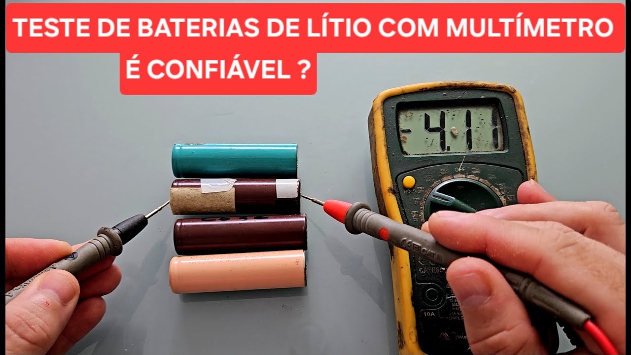 TESTE BATERIA DE LÍTIO COM MULTIMETRO E CONFIAVEL ?