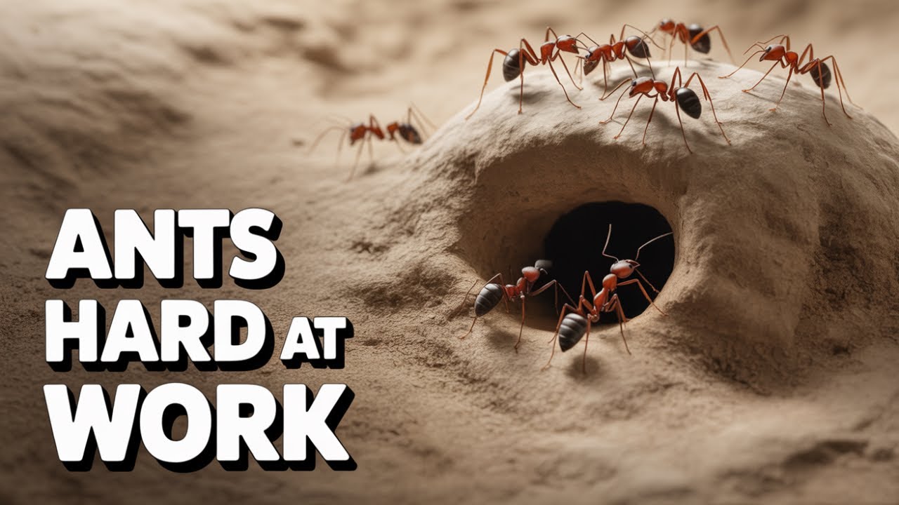 Thousands of Ants Working Together - You Won't Believe What They're Doing #redants #insects #020
