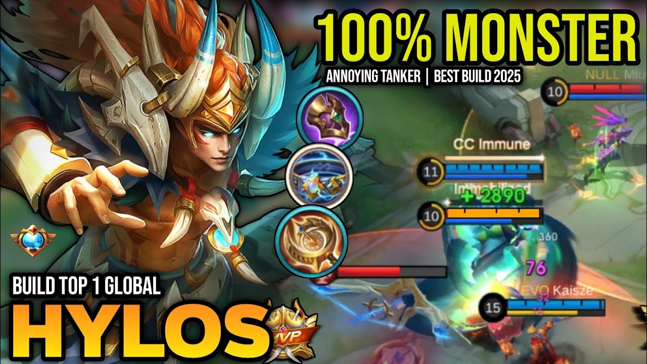 HYLOS BEST BUILD 2025 | BUILD TOP 1 GLOBAL HYLOS GAMEPLAY | MOBILE LEGENDS✓