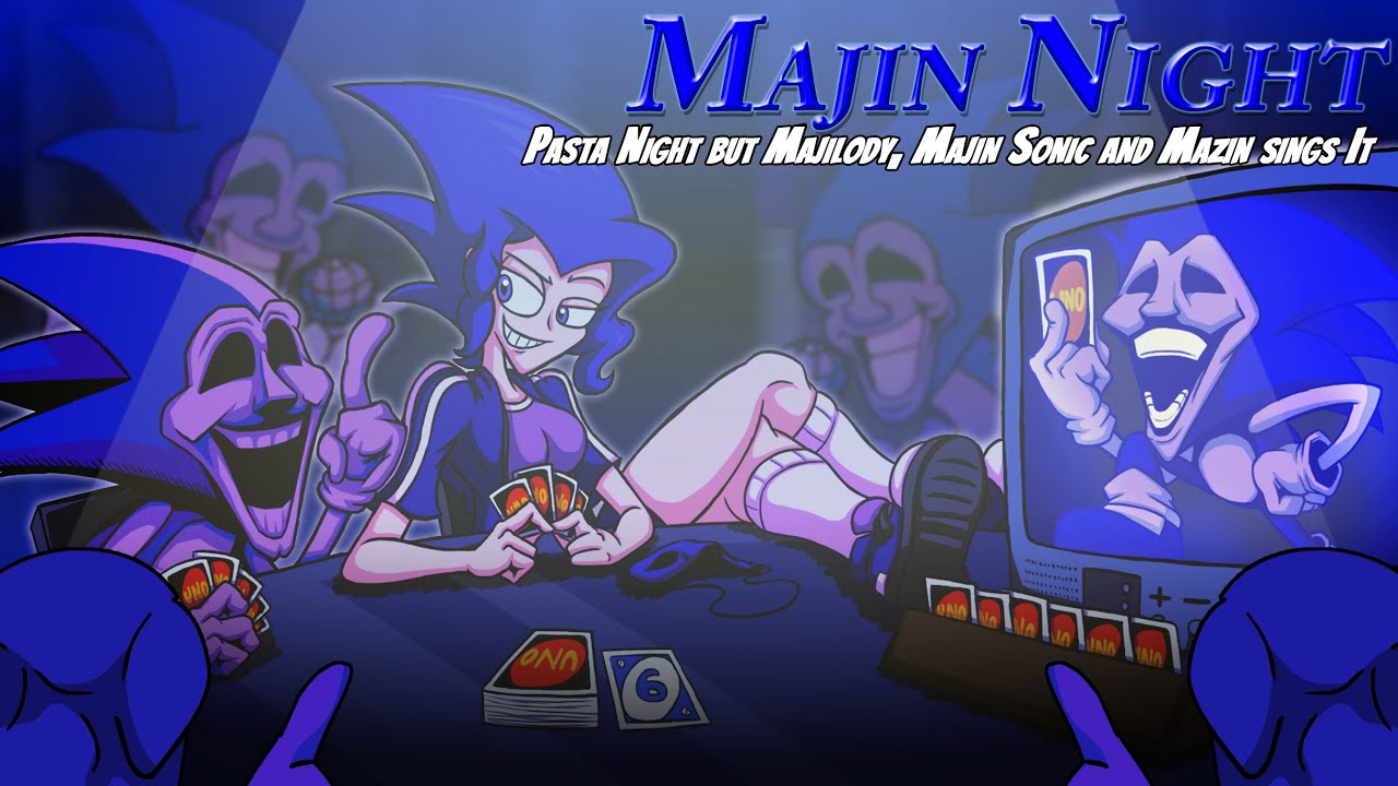 Majin Night (Pasta Night but Majilody, Majin Sonic and Mazin sings it) - FNF Cover [Request]