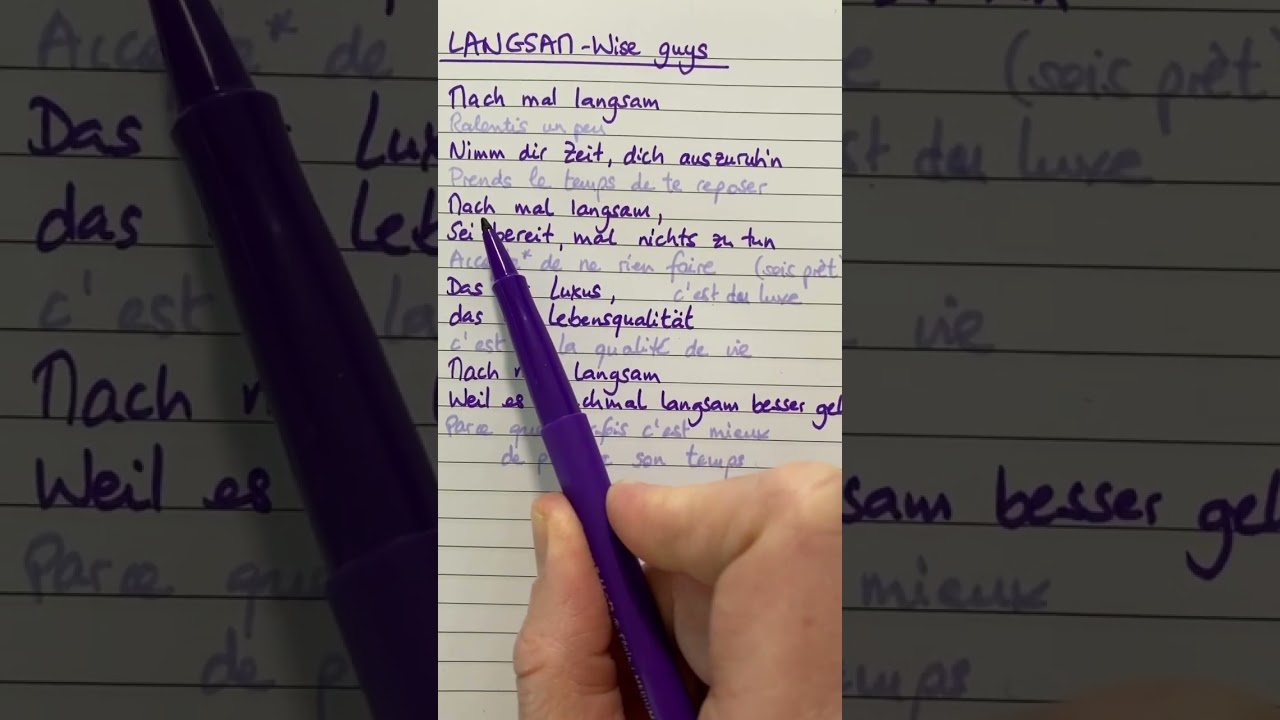 🇩🇪 Entra&icirc;ne-toi &agrave; chanter en allemand cette chanson des Wise Guys !
