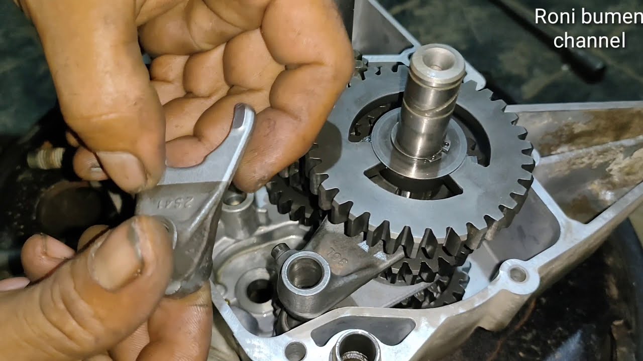 cara memasang gigi rasio rx king pada crankcase