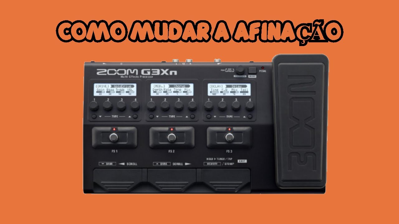 Pitch Shifter - Drop Tune - ZOOM G3Xn - Trocando a Afinação