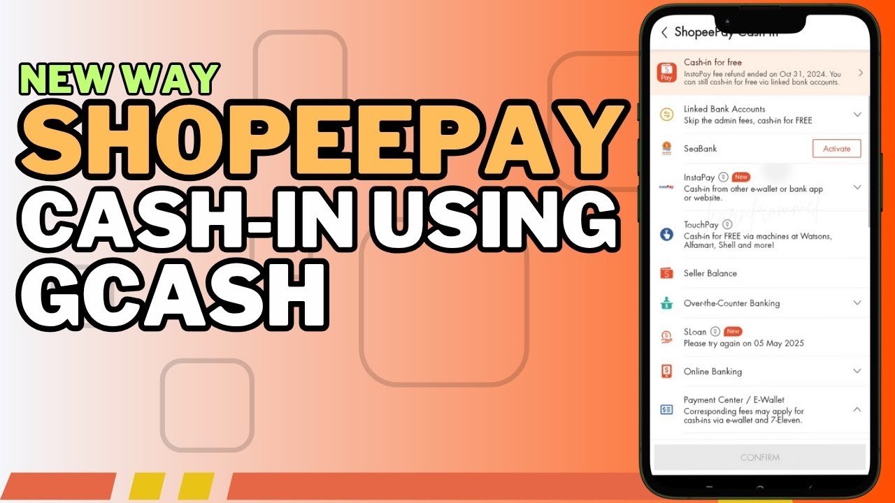 SHOPEEPAY CASH-IN USING GCASH (UPDATED VERSION 2025)