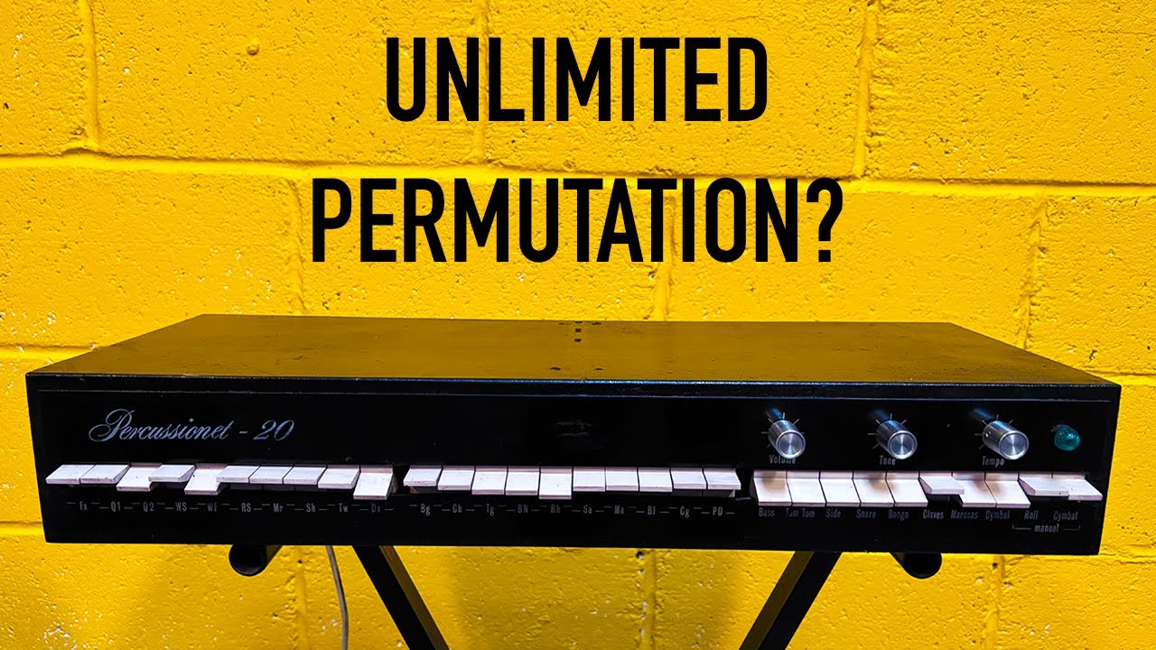 An Interesting Sales Pitch For A Drum Machine - The Percussionet 20 Barnes & Mullins