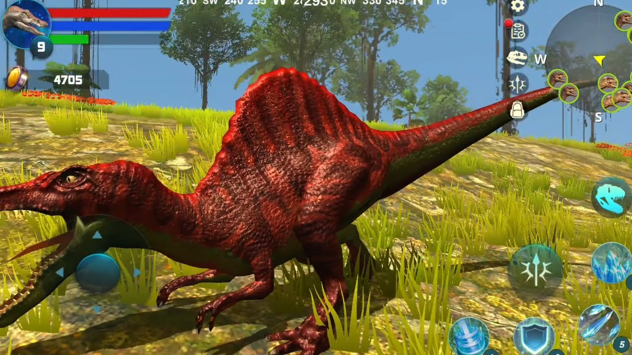 Best Dino Games - Spinosaurus Simulator Android Gameplay  Dinosaur Sim Game