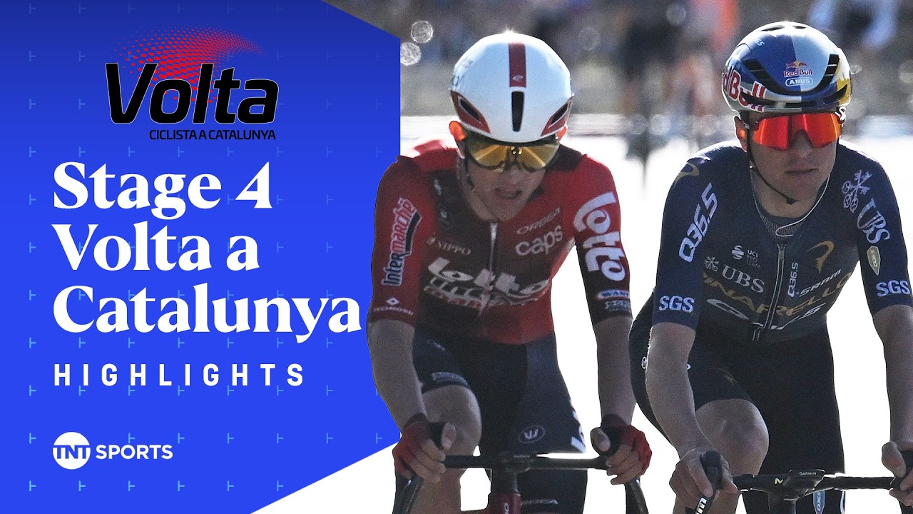 SPRINTING TO VICTORY! 💨 | Men's 2026 Volta a Catalunya Stage 4 Race Highlights | TNT Sports Cycling