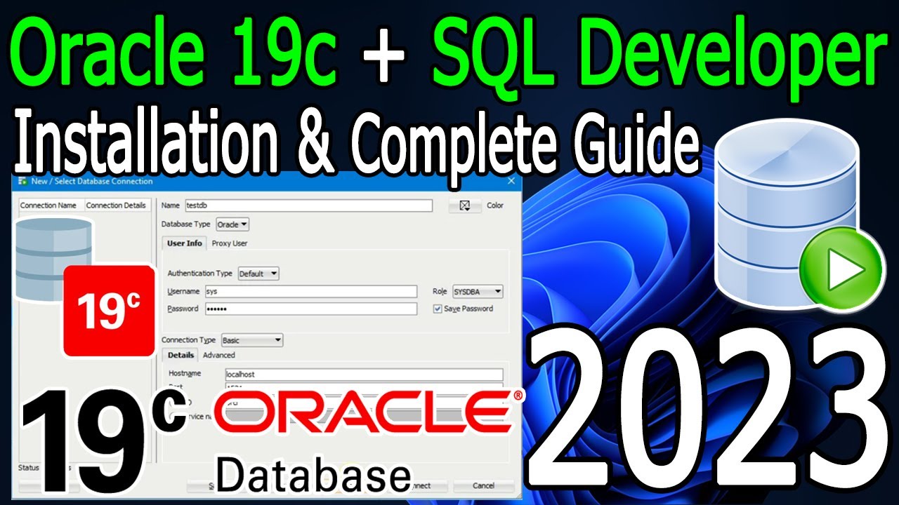Как установить Oracle 19c и SQL Developer в Windows 10/11 [Обновление 2023] Полное руководство