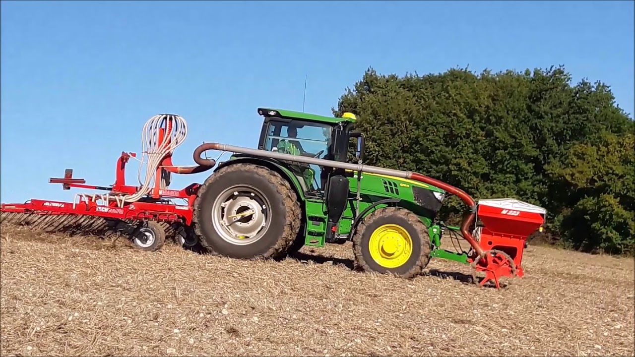 Semis à la volée, herse cultimulch techmagri