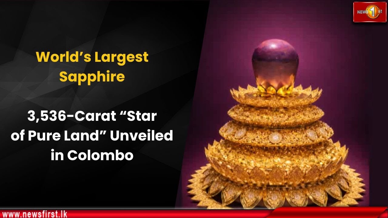 World’s Largest Sapphire: 3,536-Carat “Star of Pure Land” Unveiled in Colombo