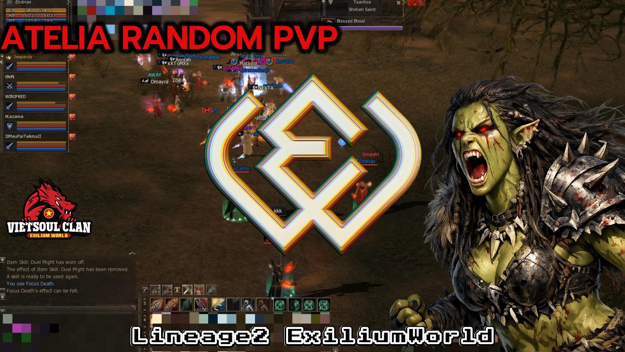 ExiliumWorld | ATELIA RANDOM PVP CLIPS | Eirdnax