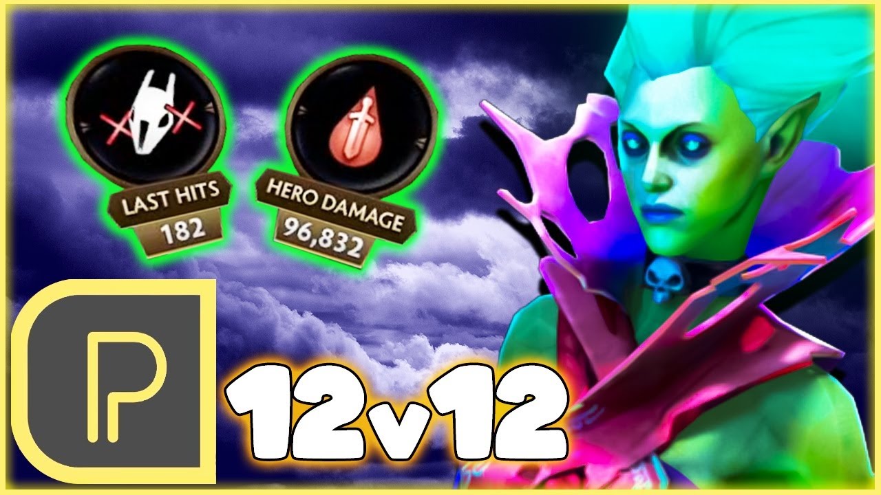 Playing DOTA 12v12 - Purge Death Prophet
