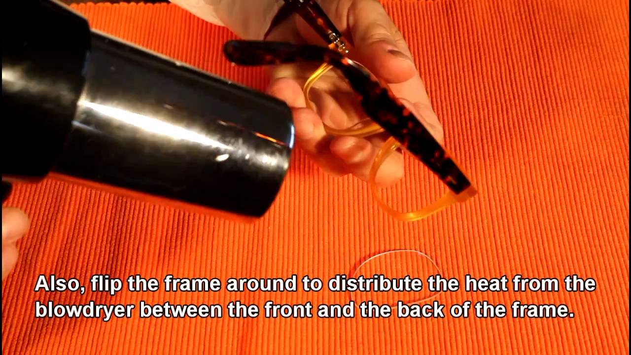 Re-insert Lens in Full Rim Plastic, Acetate or TR-90 Frame. Glasses Repairs Made Easy.