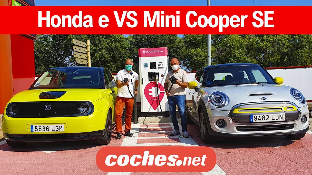 Honda e vs Mini Cooper SE | Comparativa Eléctricos / Prueba / Review en español | coches.net