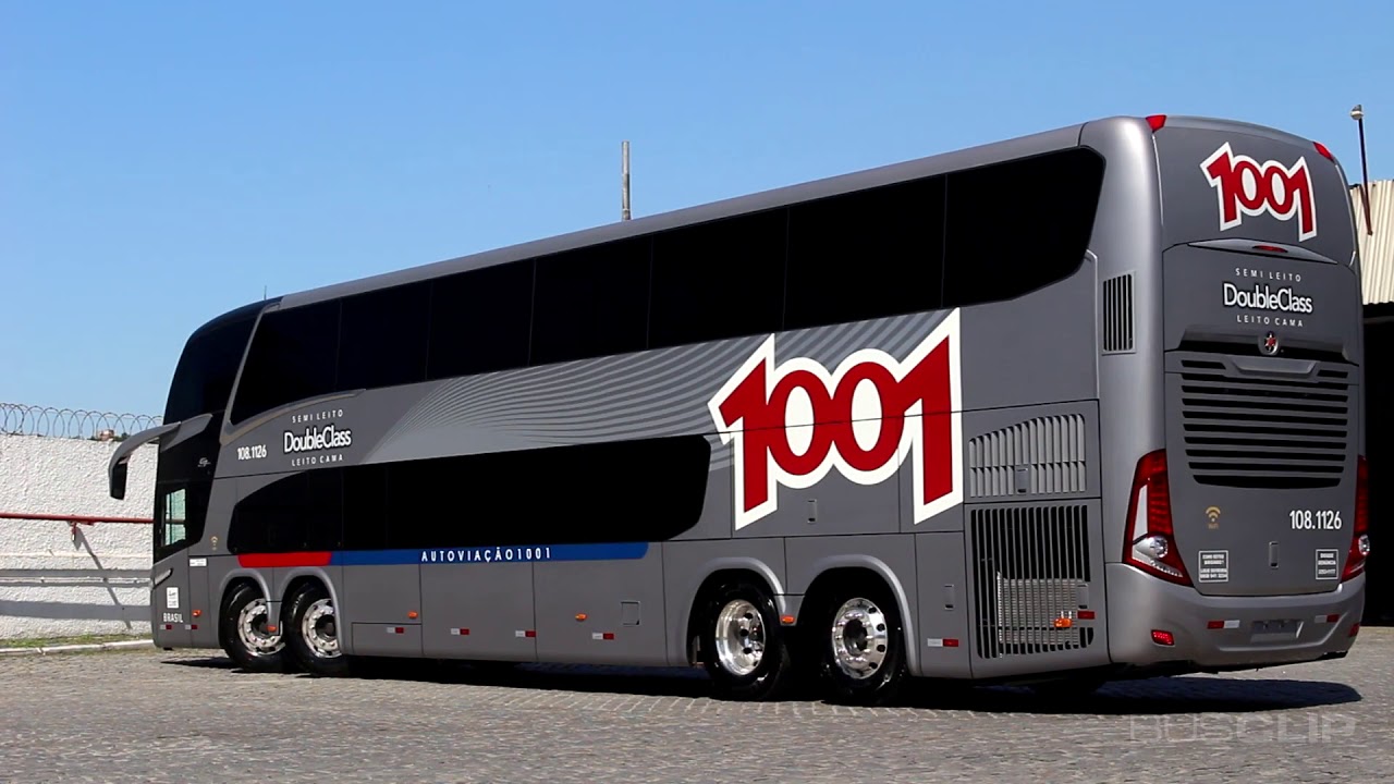 &Ocirc;nibus Marcopolo Paradiso New G7 1800 DD - Auto Via&ccedil;&atilde;o 1001 Vers&atilde;o Clipe