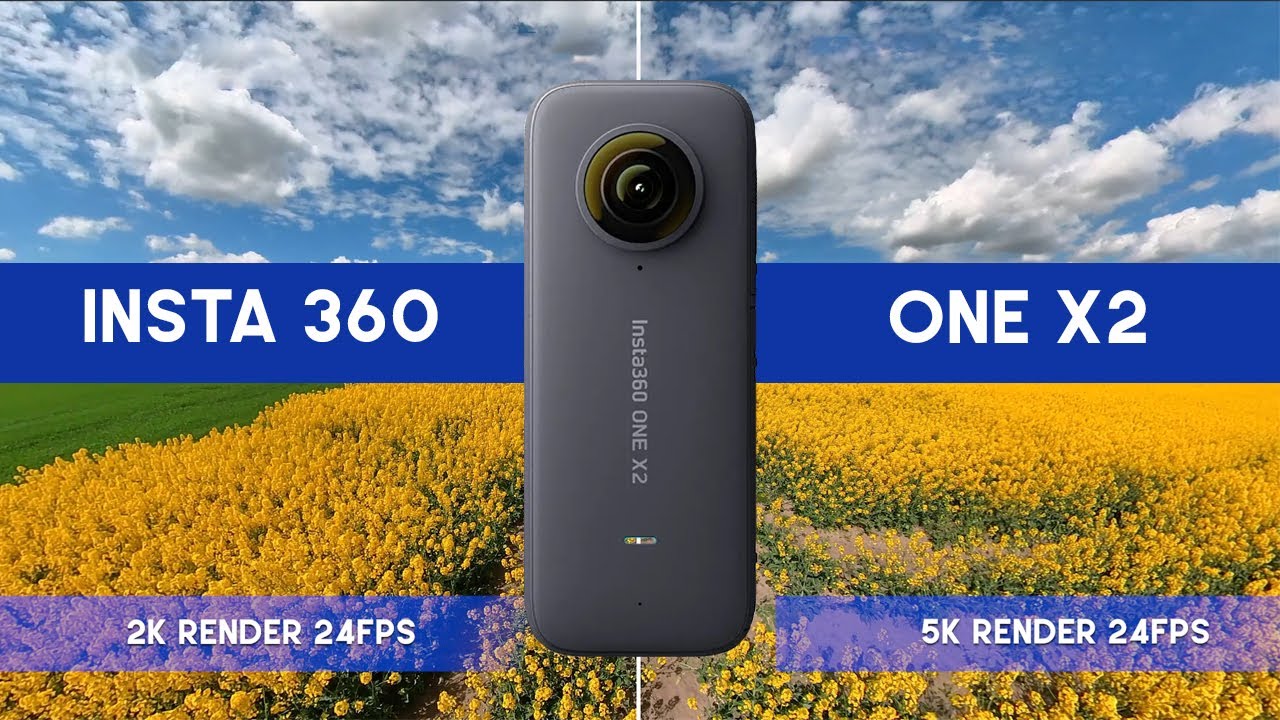 Insta 360 One X2 | 2k | 4k | 5k comparison | Premiere Pro Render.
