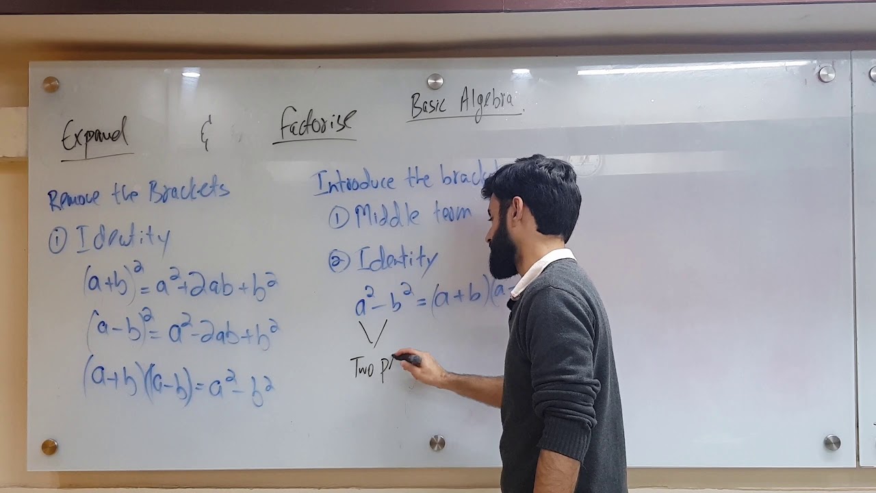 O level Math (GCSE/IGCSE) - Basic Algebra - Expand and Factorise Part 1 of 4