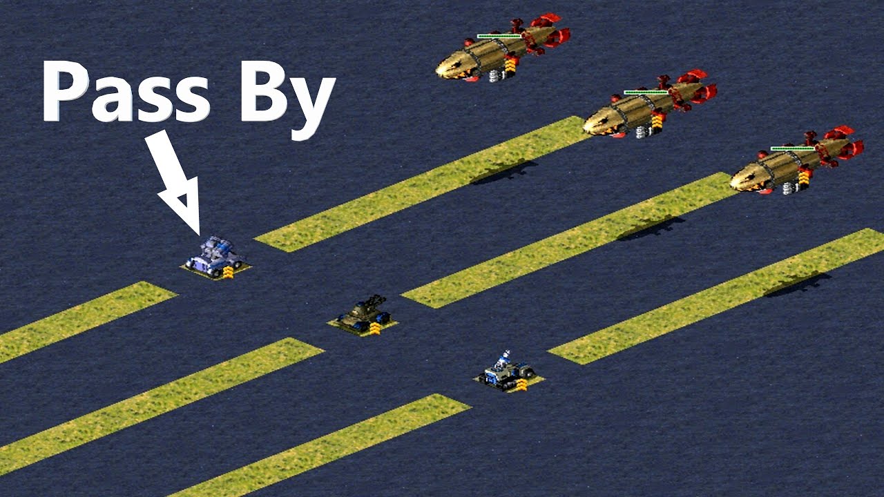 Can Kirovs pass by these anti-air units? - Red Alert 2