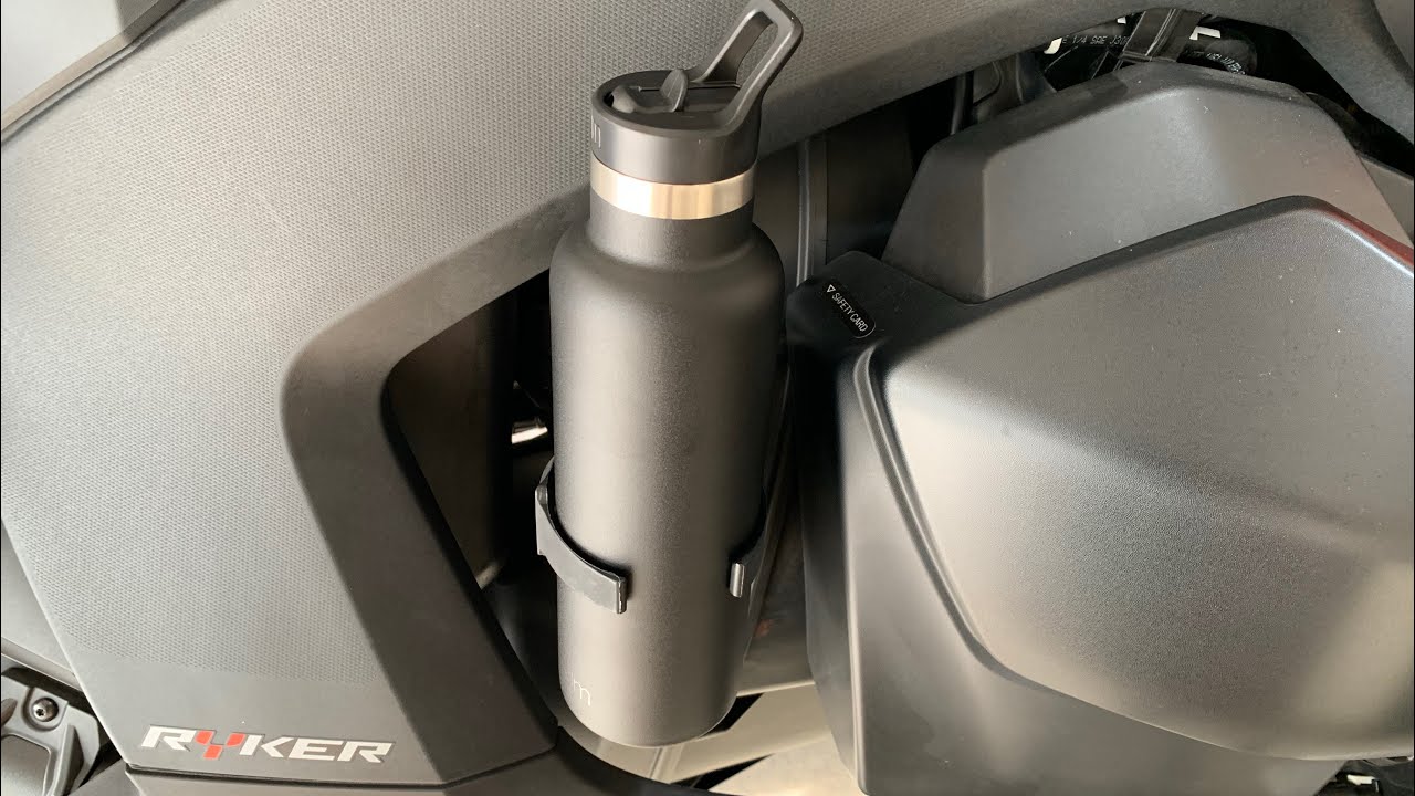 Installing a bottle holder on the Can Am Ryker