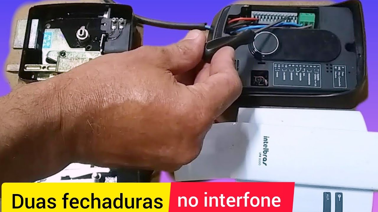 Como ligar duas fechaduras elétricas no interfone IPR 8010