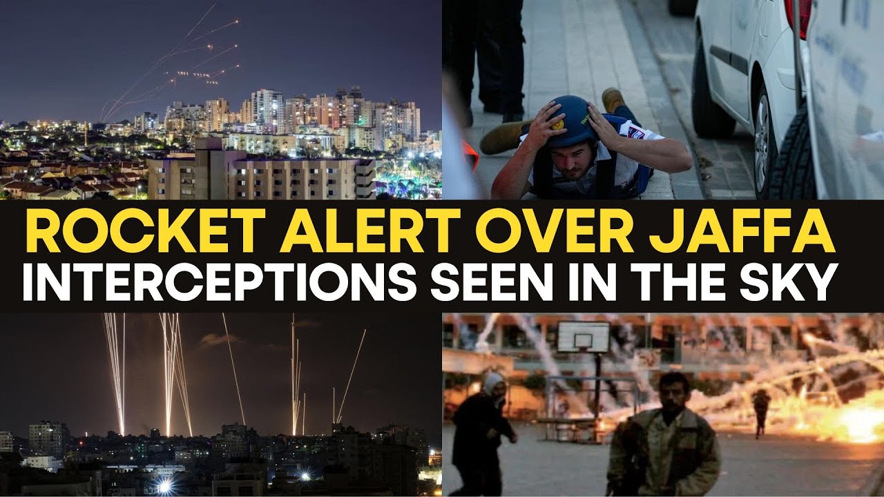 Israel-Palestine War: Rocket alert over Jaffa, interceptions seen in the sky | WION Originals