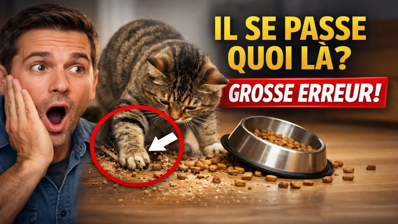 Votre Chat Fait ÇA près de sa gamelle ? 🙀 Vous faites une GROSSE ERREUR !
