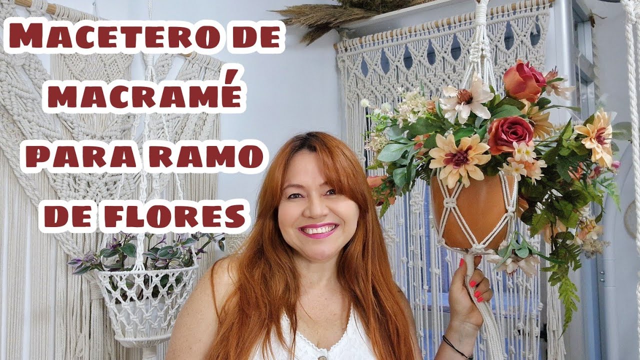 Macetero De macramé
