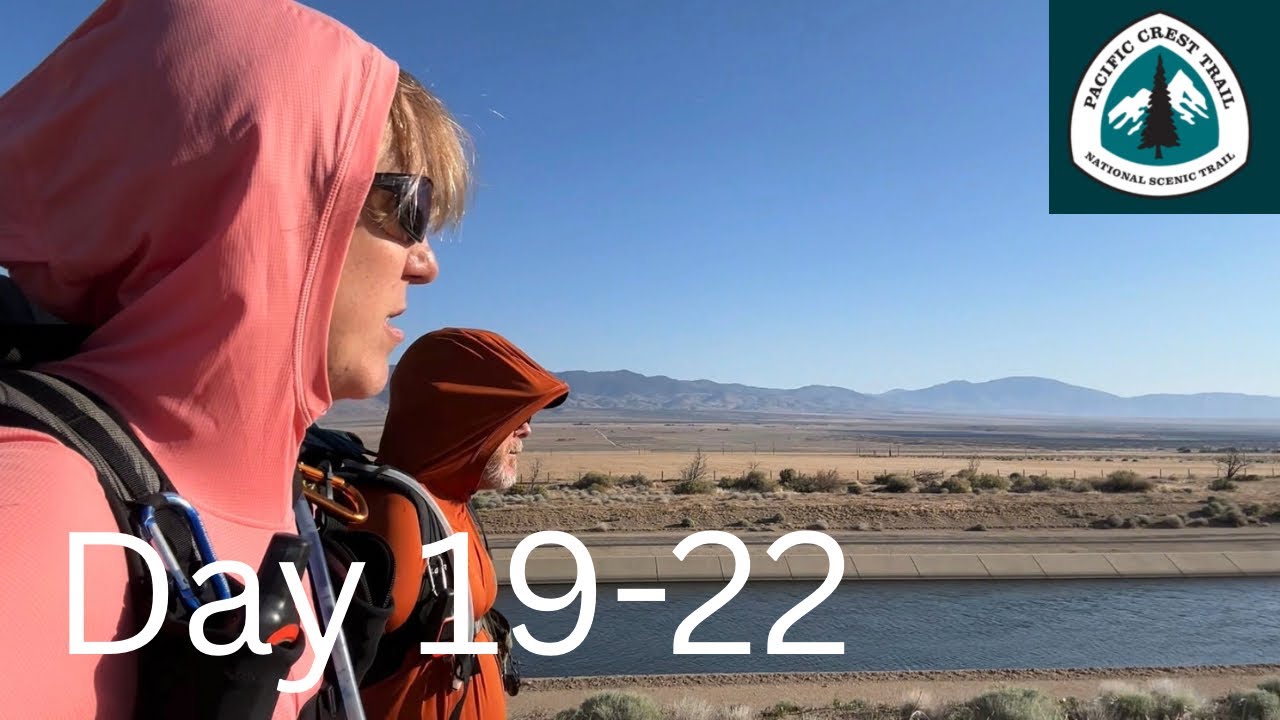 What walking beside the California Aqueduct on the PCT is like
