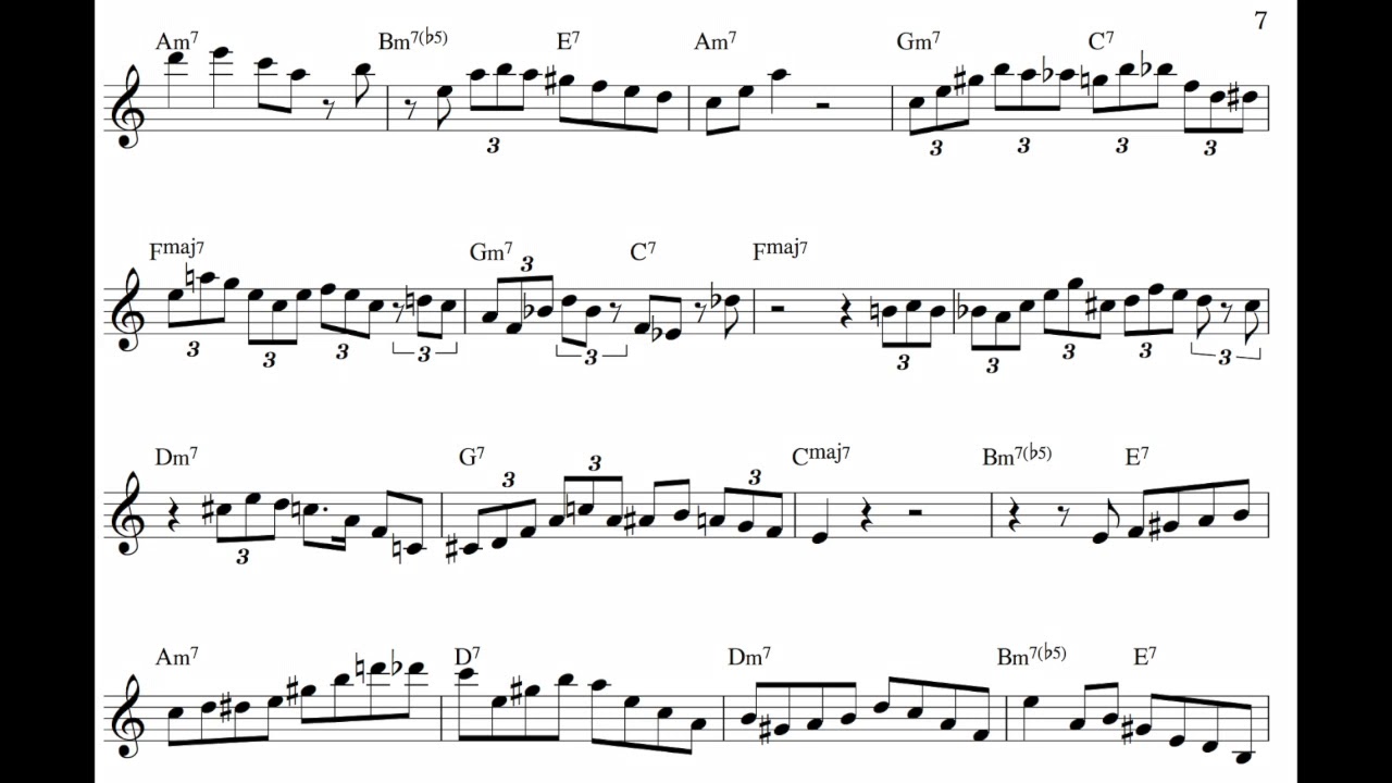 Keith Jarrett - If I Should Lose You Transcription
