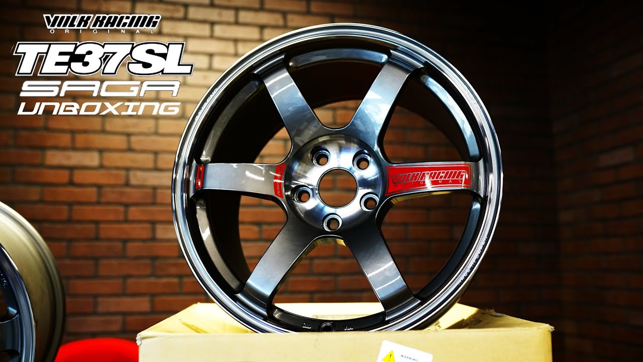 VOLK RACING TE37SAGA SL Unboxing - Pressed Graphite