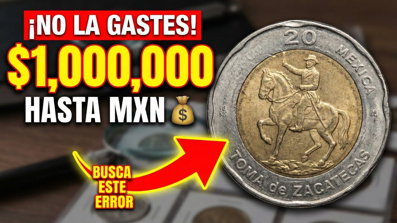 ¡NO LA GASTES! Esta Moneda de 20 Pesos Vale Hasta $1,000,000 💰 (Lista Completa)