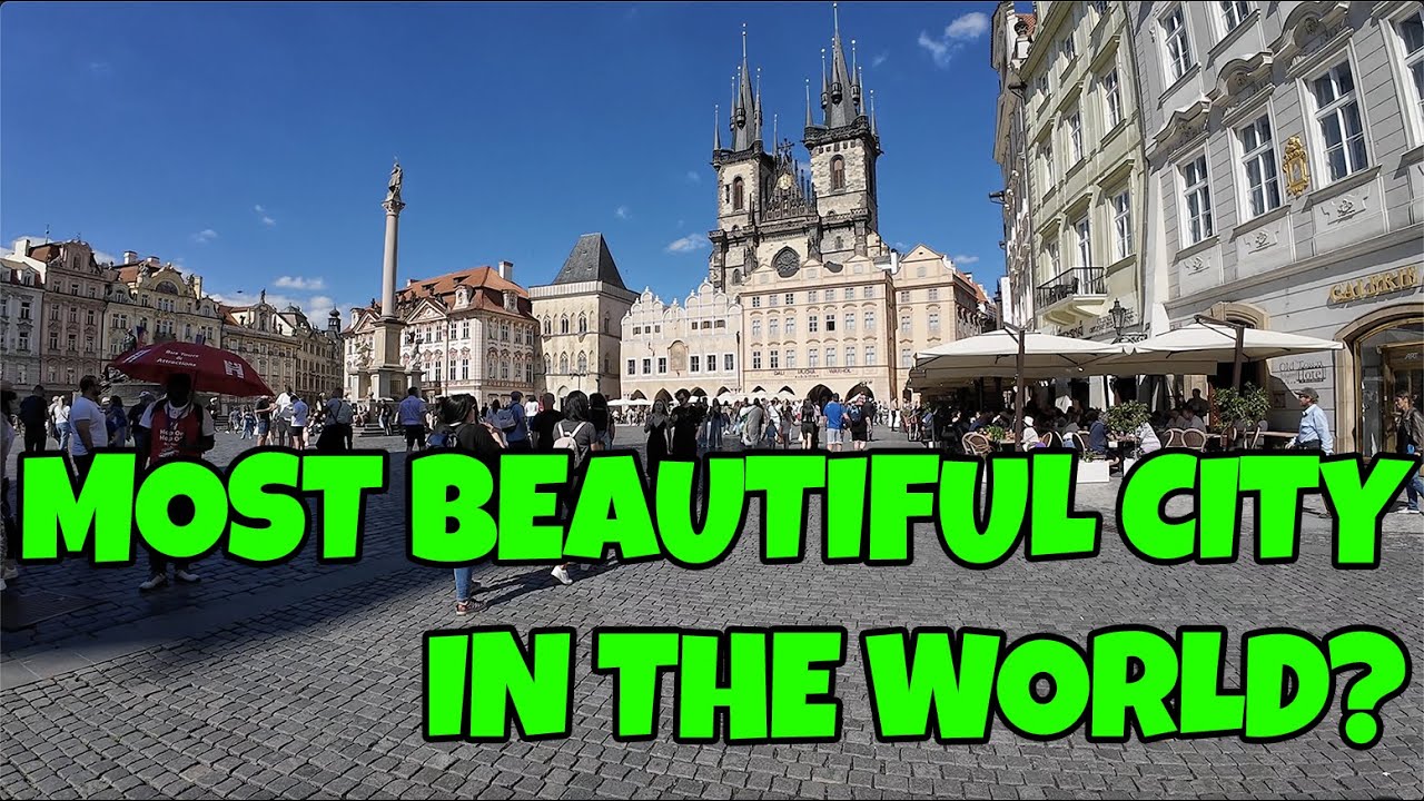 4K Walking in Prague, Czechia - Metro Station - Clock Tower - Jewish Quarters