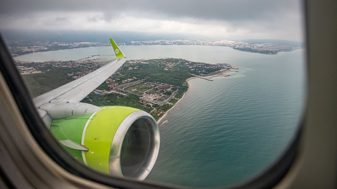 Взлёт из Геленджика | S7 Airlines | Boeing 737-800