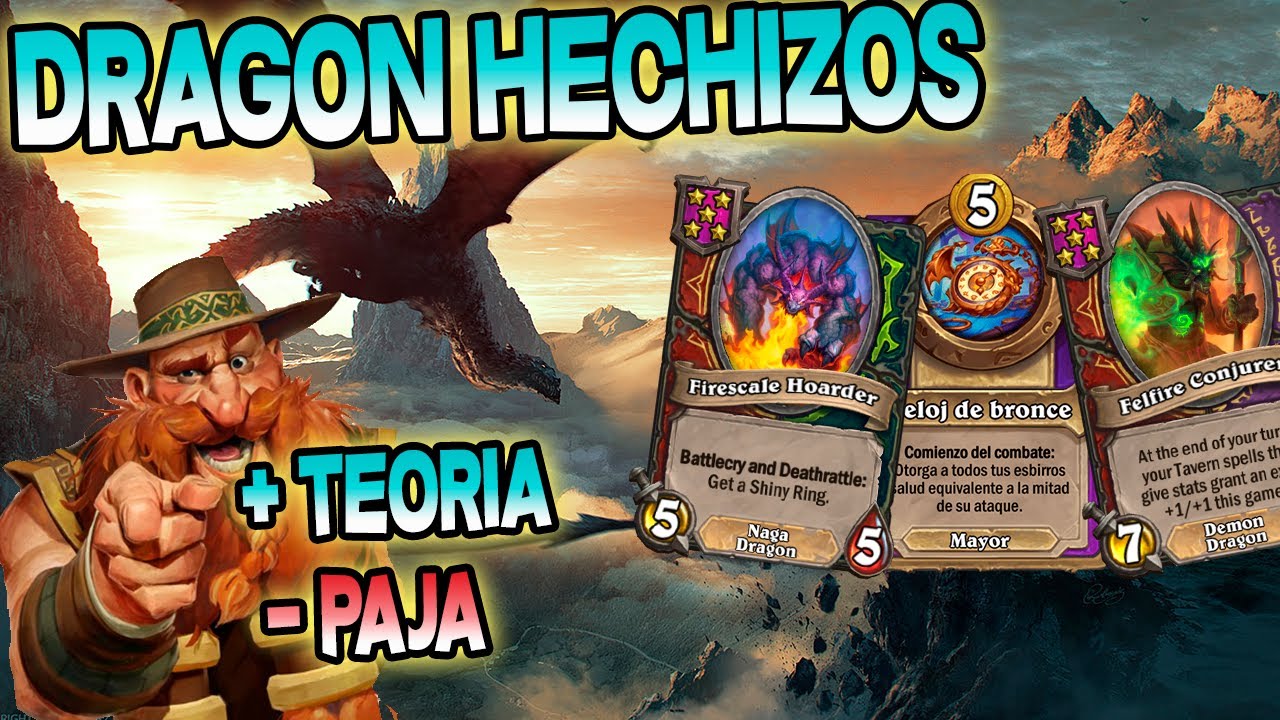 Dragones Hechizos! Hearthstone campos de batalla battlegrounds en español