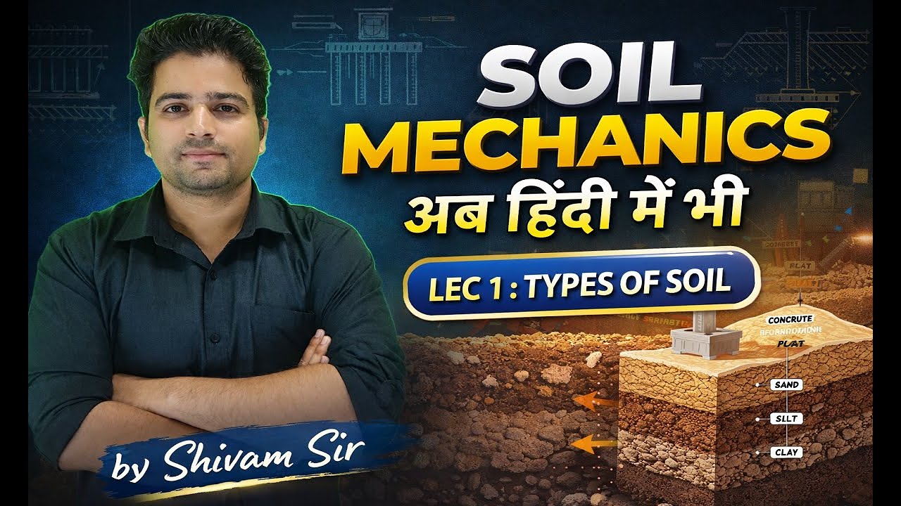 Soil Mechanics in Hindi Medium |  | Shivam Sir