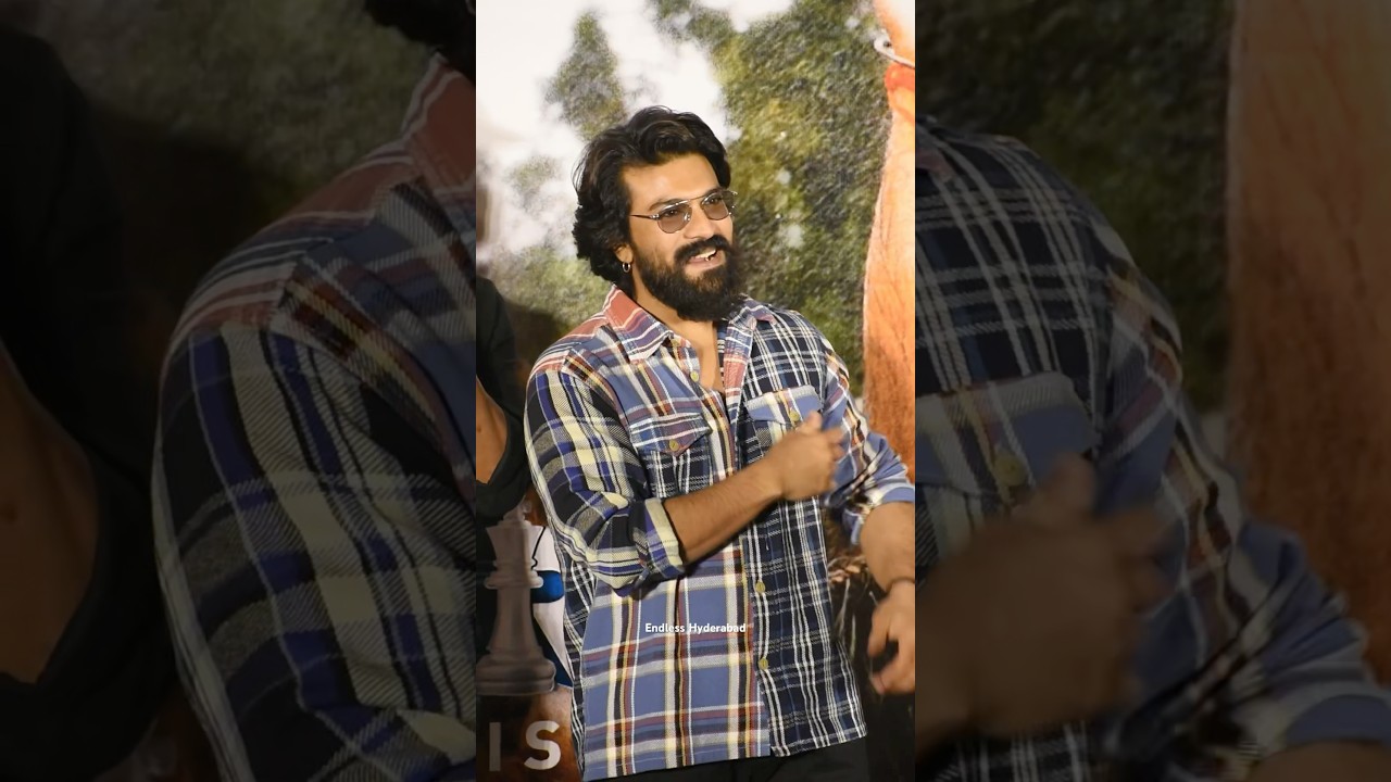 Actor Ram Charan New Look at Game Changer Event in Hyderabad #ramcharan #ytshorts #gamechanger