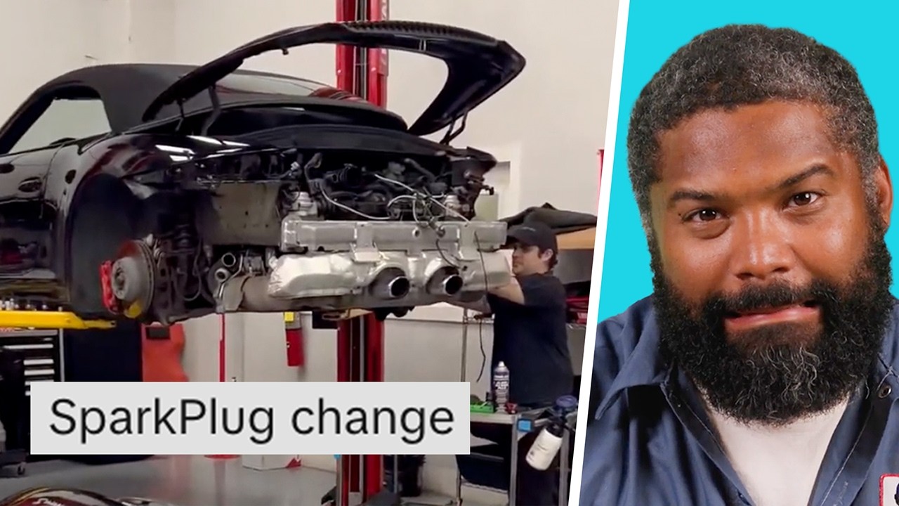 Реакция настоящего механика на неудачи Porsche